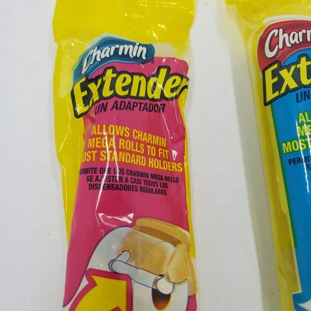 2 Charmin Toilet Paper Extender Adapter Mega Roll Fits Most Standard Holders NEW
